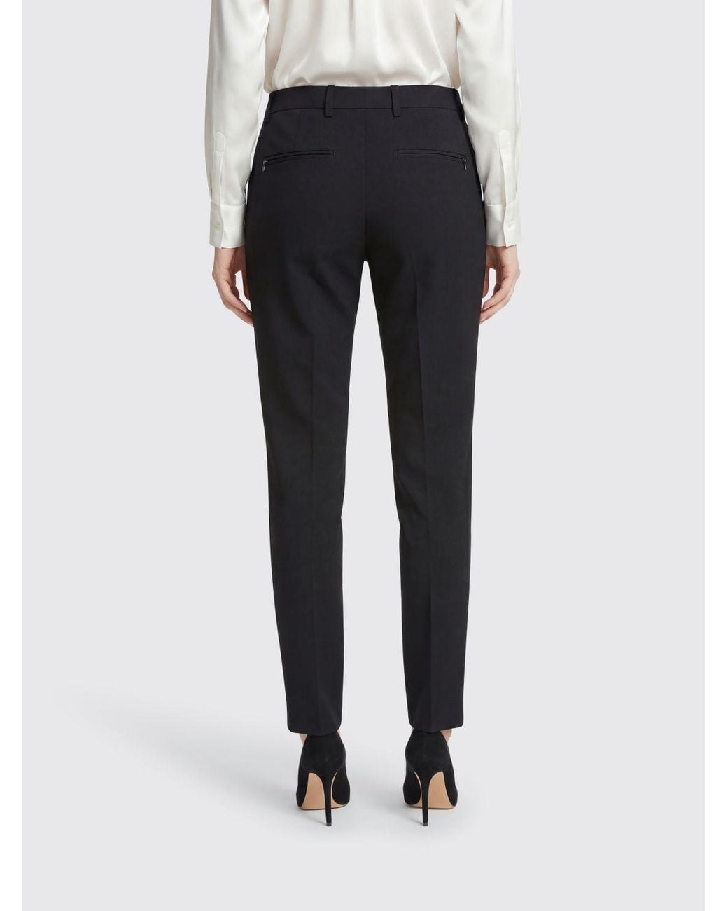Helmut Lang Blue Slim Fit Virgin Wool Trousers