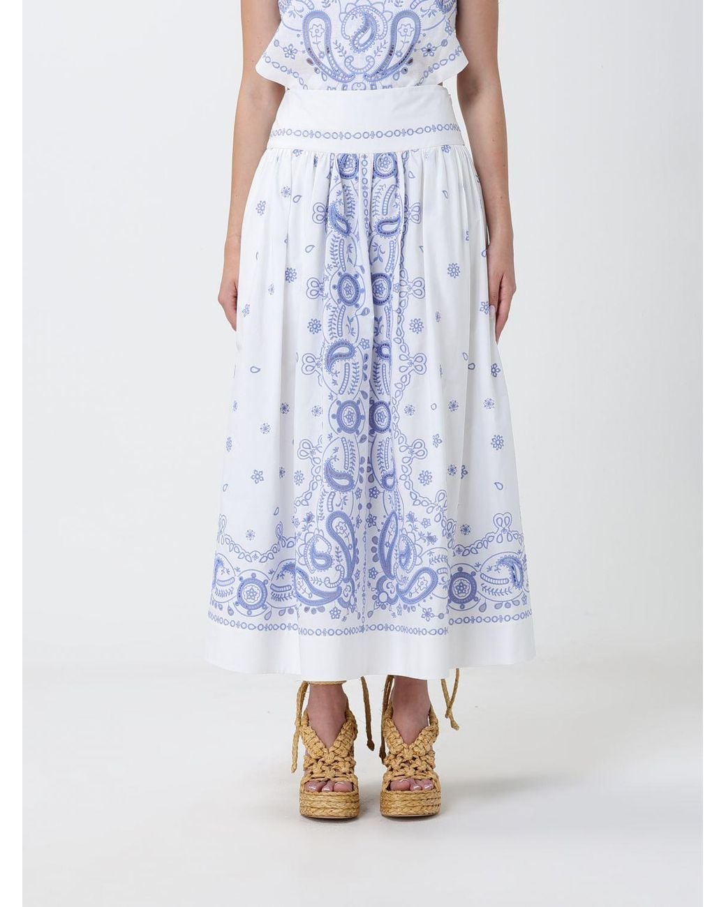 Self-Portrait Blue Skirt