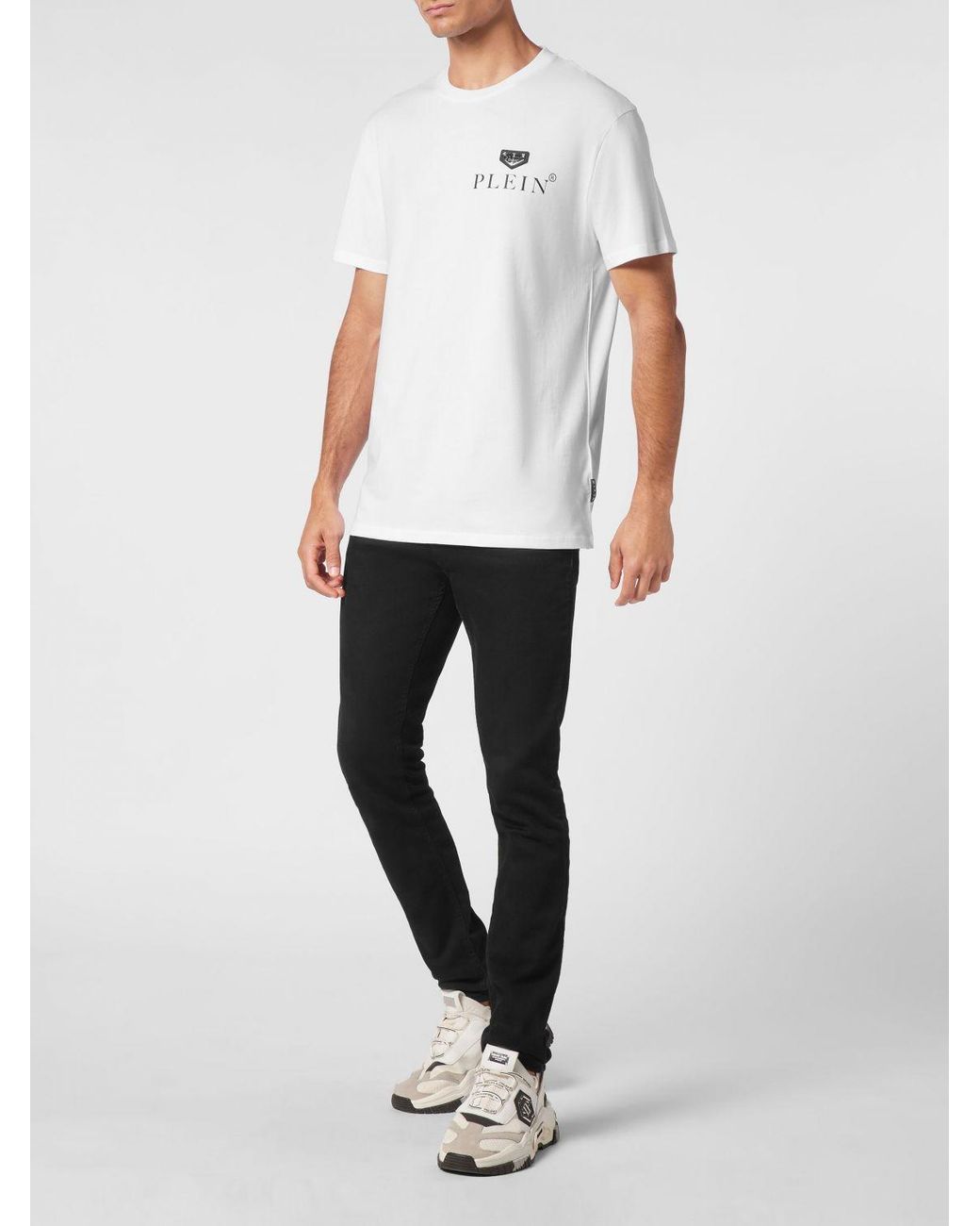 Philipp Plein White Crew Neck T-Shirt for men
