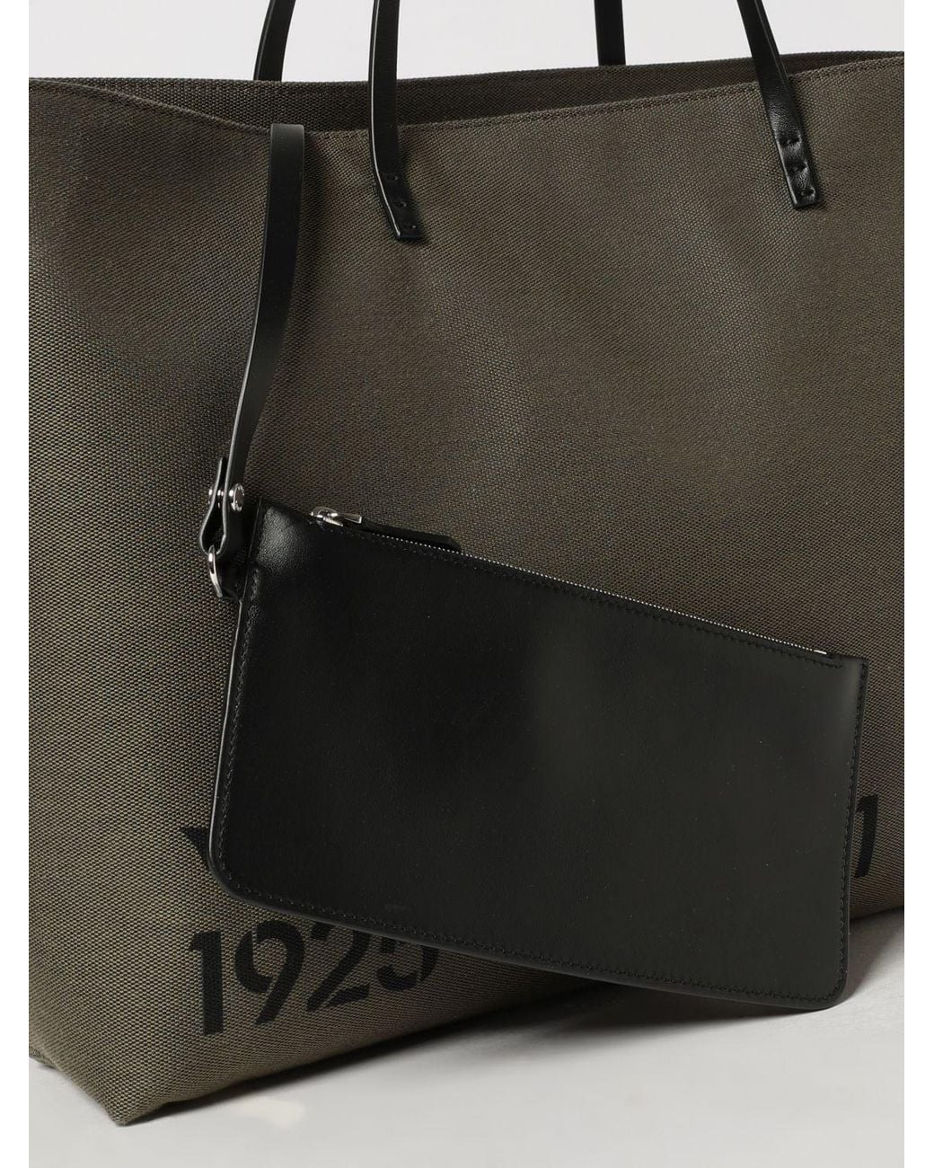 Fendi Multicolor Roll Cotton Blend Tote Bag With Printed Logo And Double Leather Handles for men