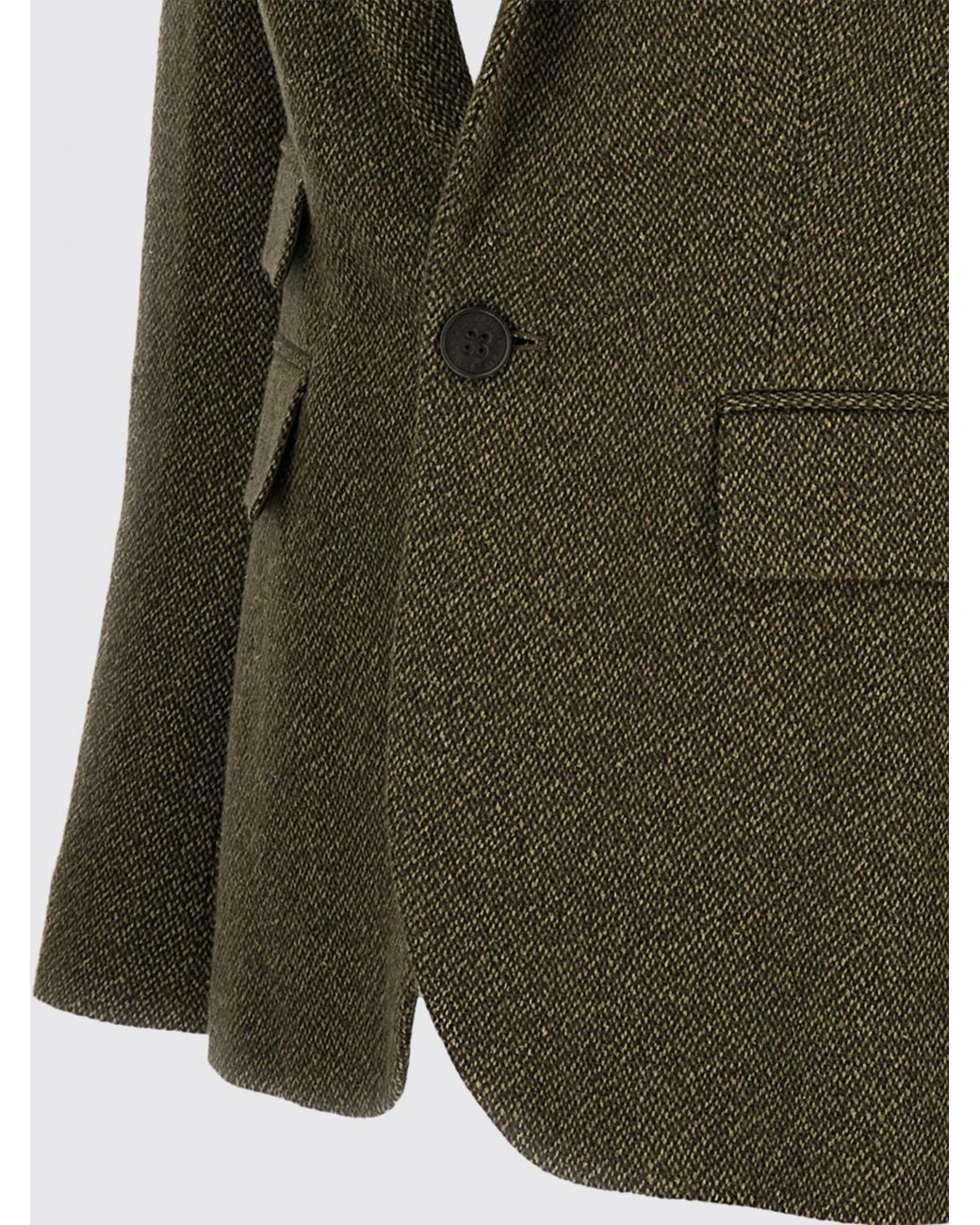 Ralph Lauren Green Single-Breasted Linen, Cashmere And Silk Blazer