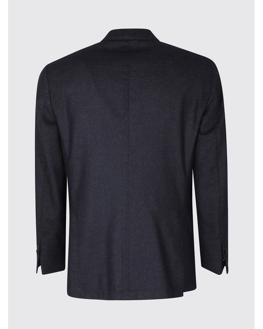 Santaniello Blue Single-Breasted Blazer for men
