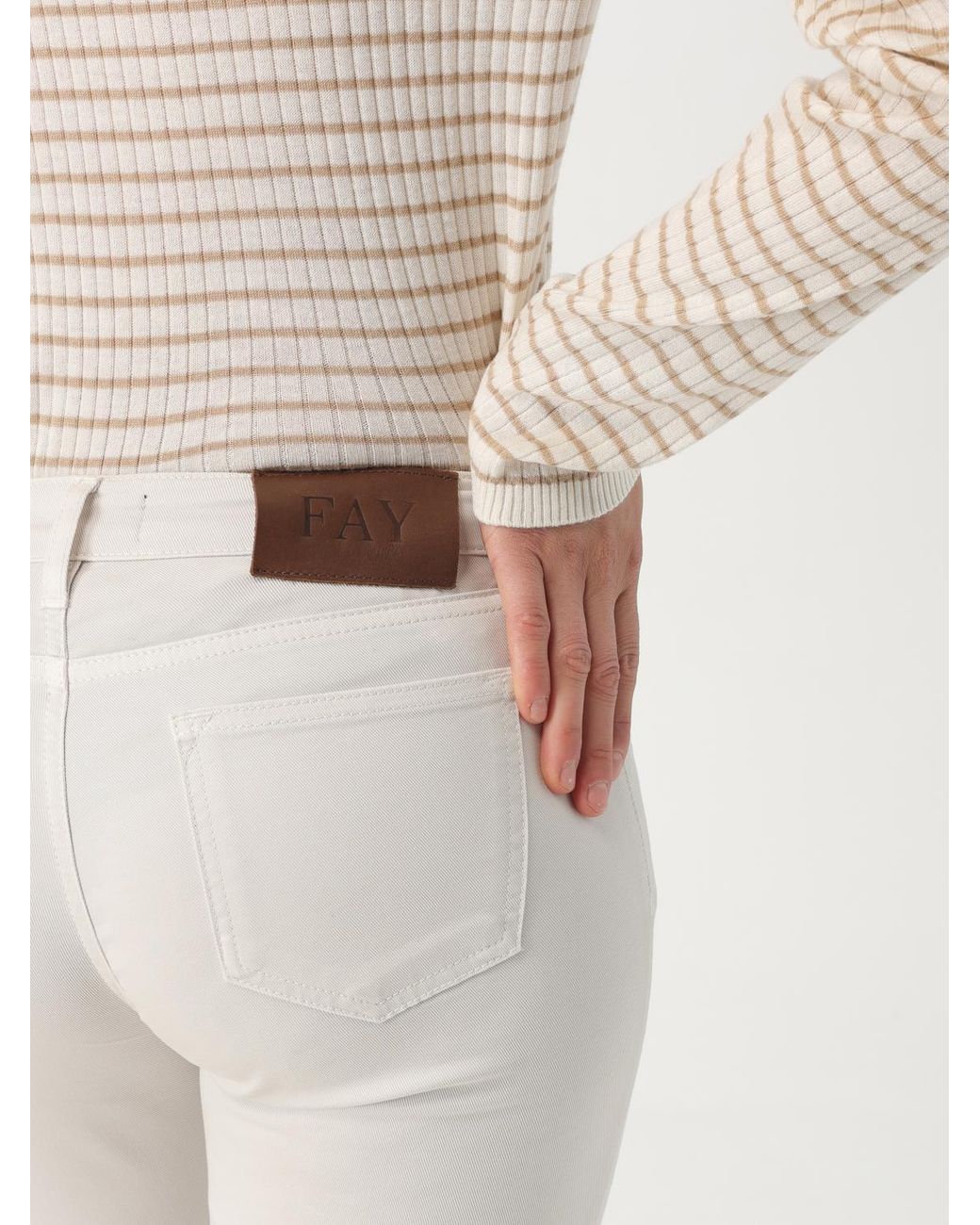 Pantalone di Fay in Natural
