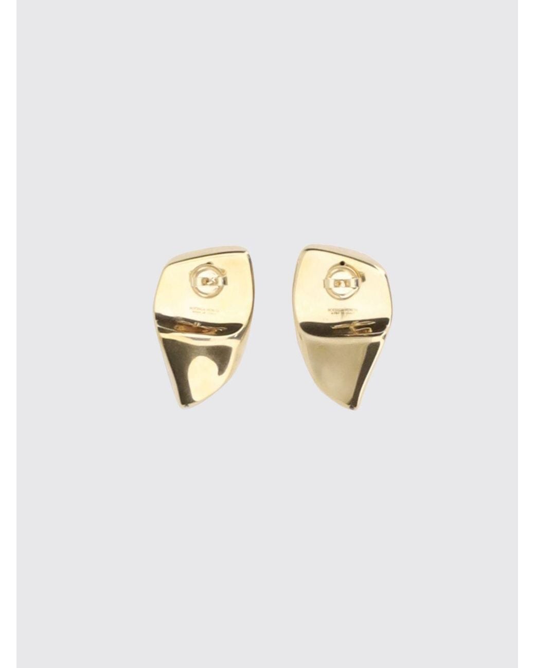 Bottega Veneta White Prisma 18Ct-Plated Drop Earrings