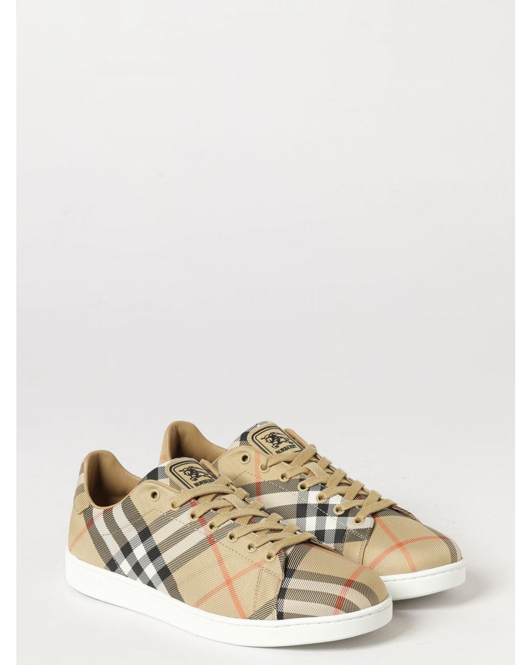 Burberry Natural Low-Top Trainers for men