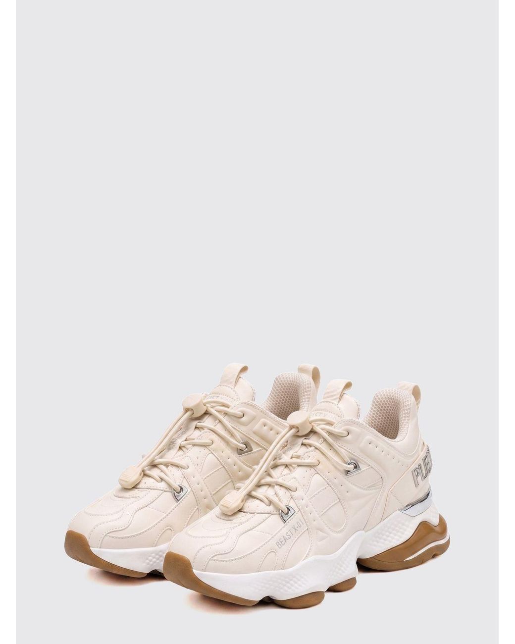 Philipp Plein Natural Runner Beast X-01 Low-Top Trainers With Drawstring Closure for men