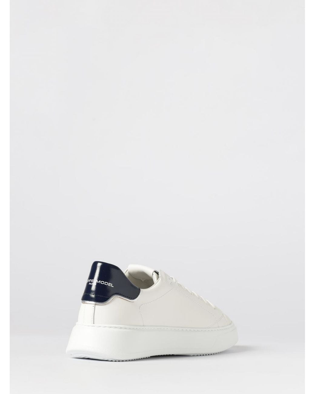 Philippe Model Temple Leder-Sneakers in White für Herren