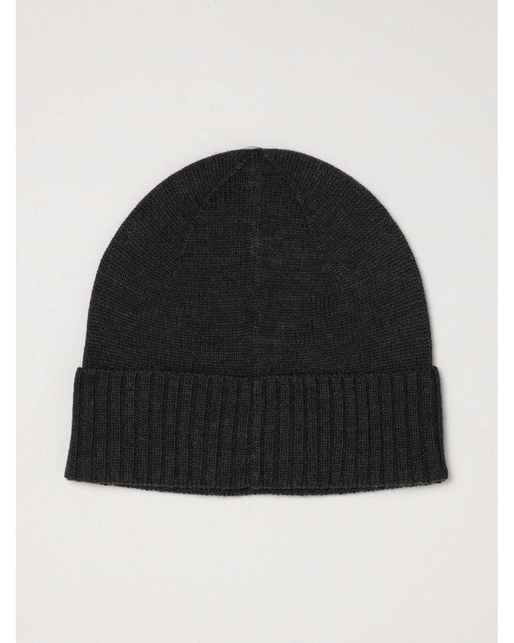 Polo Ralph Lauren Black Embroidered Pony Wool Beanie for men