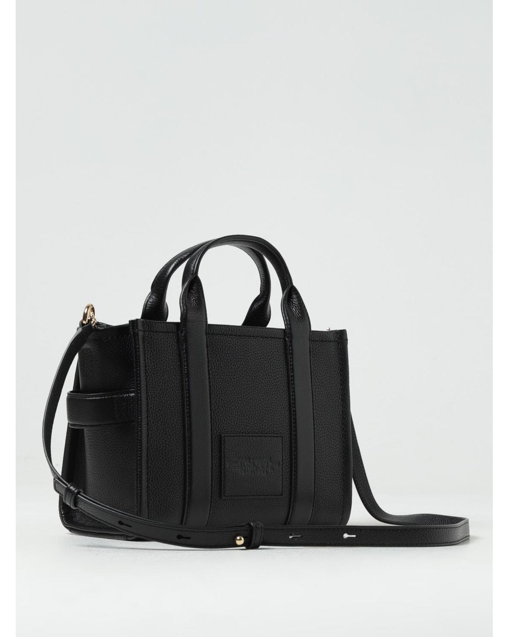 Marc Jacobs Black The Small Tote Bag Aus Genarbtem Leder