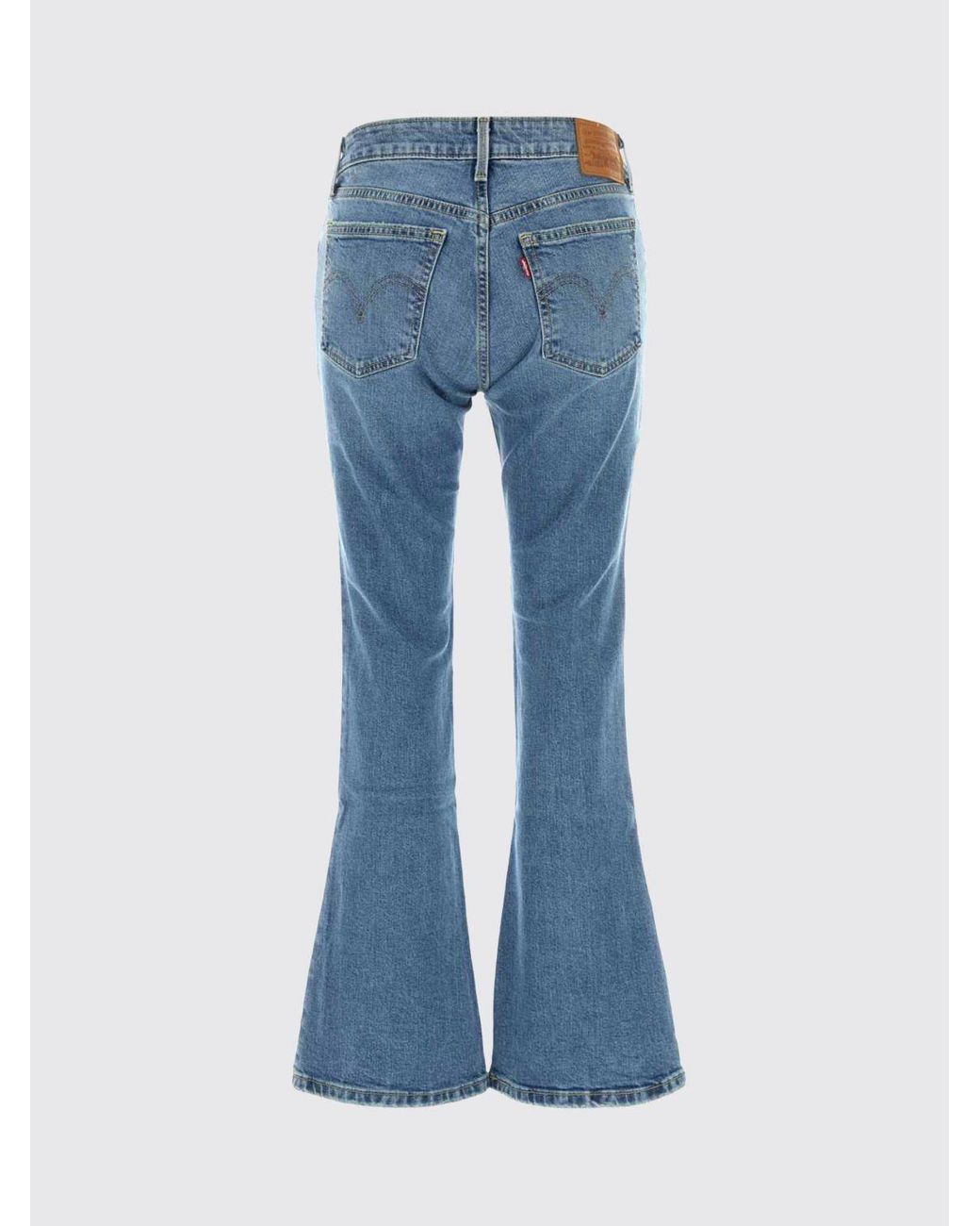 Levi's Blue Mid-Rise Flared Jeans