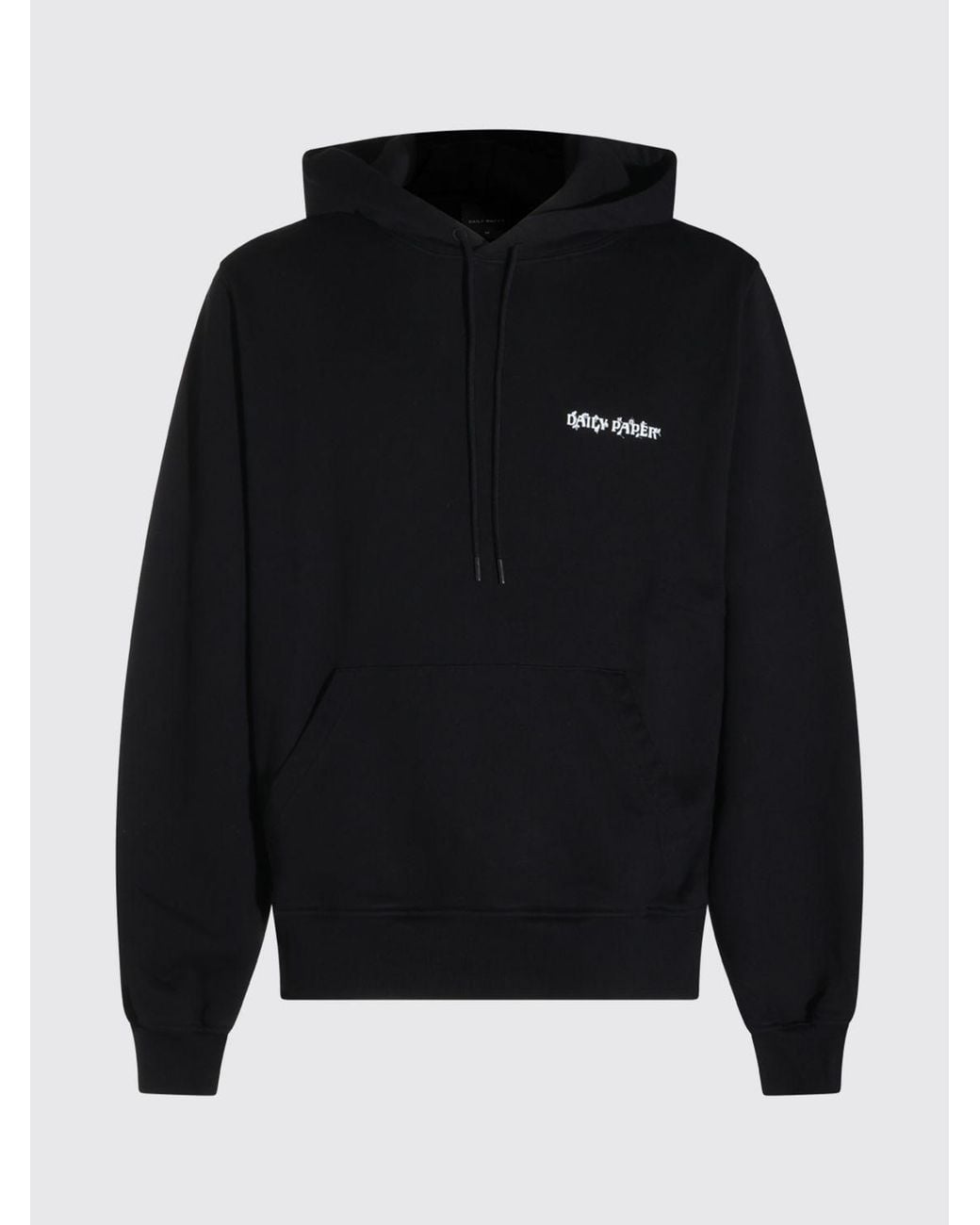 Daily Paper Blue Cotton Hoodie With Back Monogram Logo for men