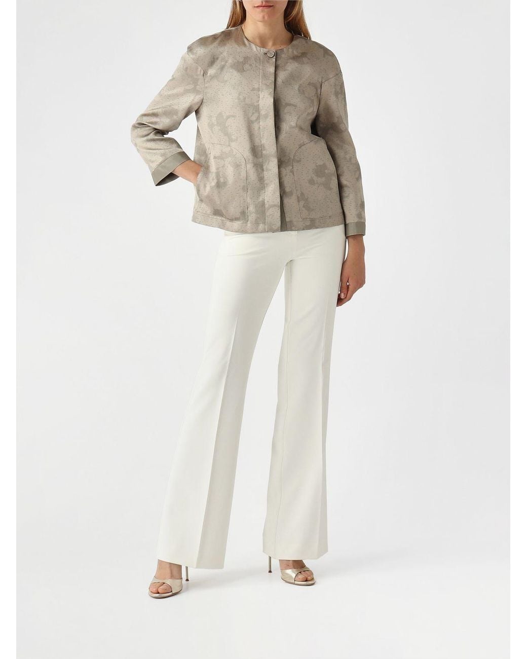 Emporio Armani Natural Polyester Jacket
