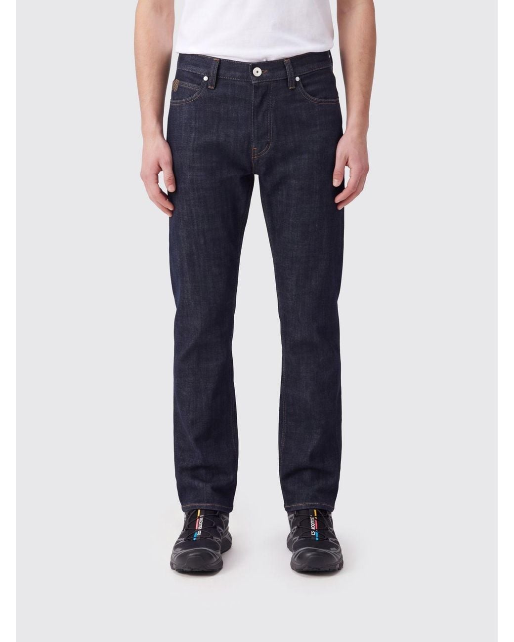 Brioni Blue Meribel Slim Straight Fit Stretch Denim Jeans for men