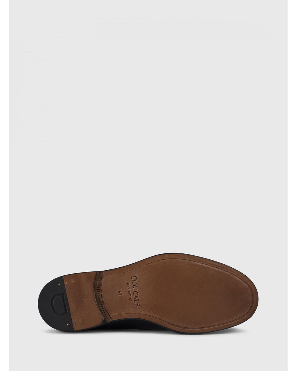 Doucal's White Leather Loafers for men