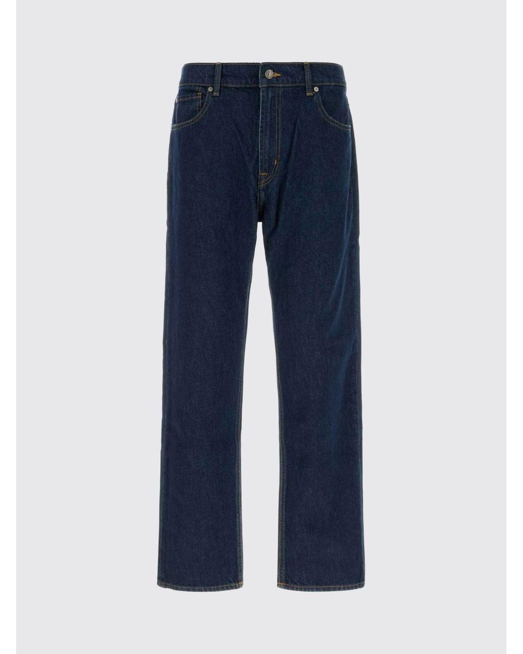 7 For All Mankind Blue Modern Straight Leg Jeans for men