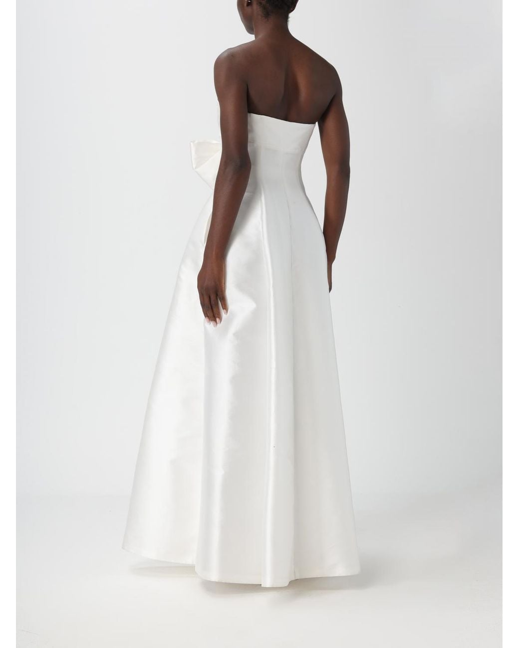 Alberta Ferretti White Evening Dress