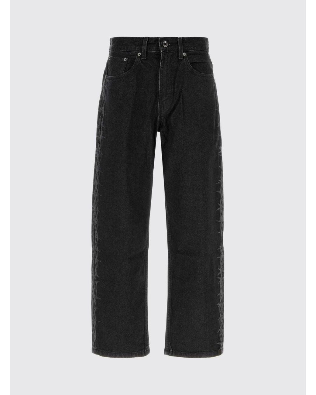 Vans Black Straight-Fit Jeans Mid-Rise for men