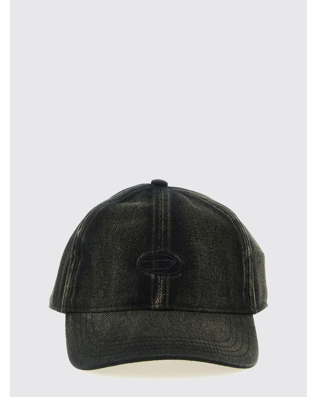 DIESEL Black C-Run Cotton Denim Hat for men