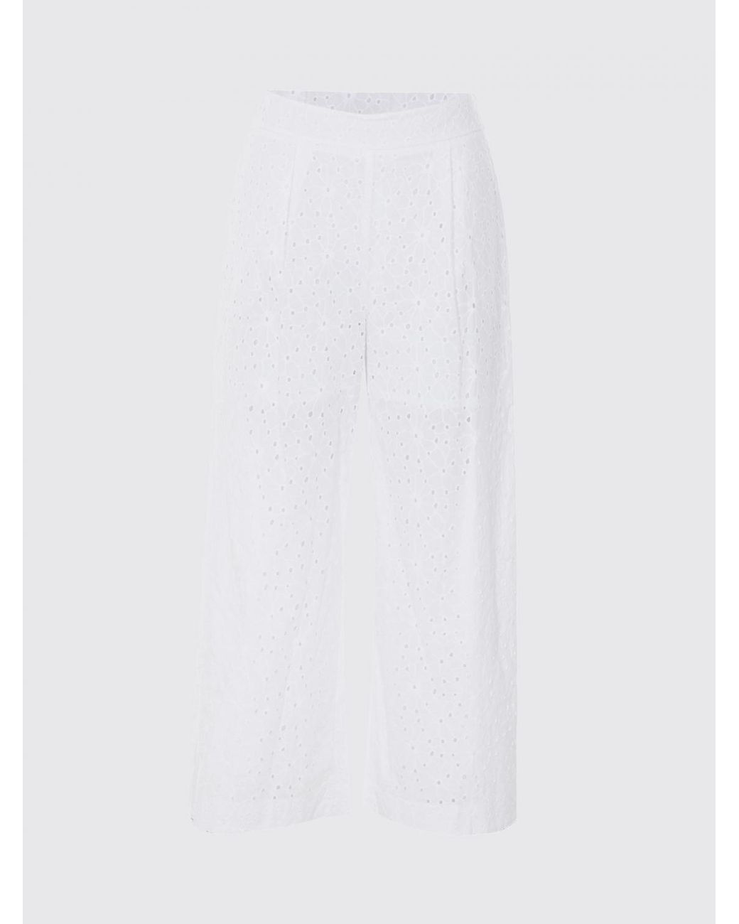 Twinset White Sangallo Palazzo Trousers