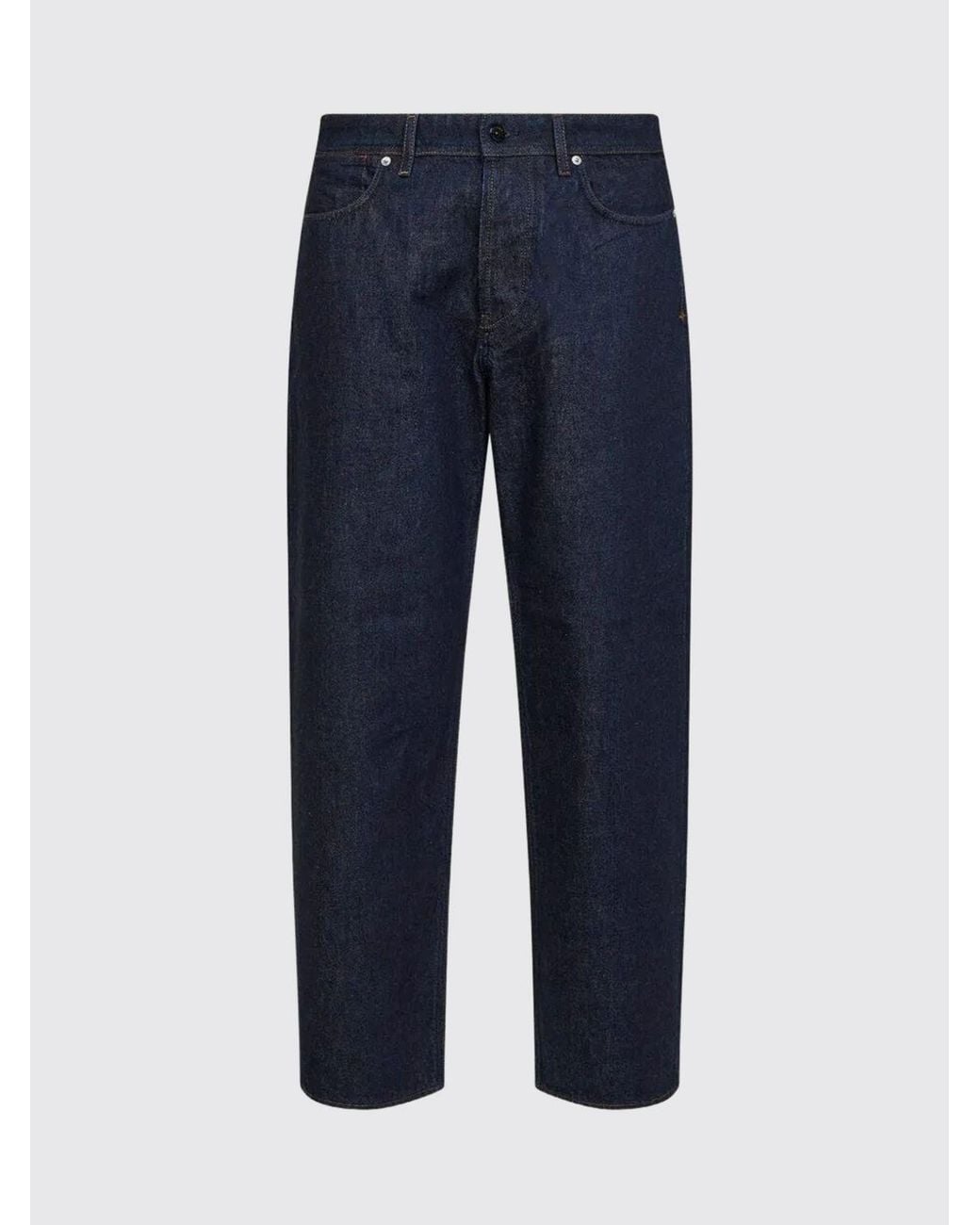 Stone Island Blue Straight Cotton Denim Jeans for men