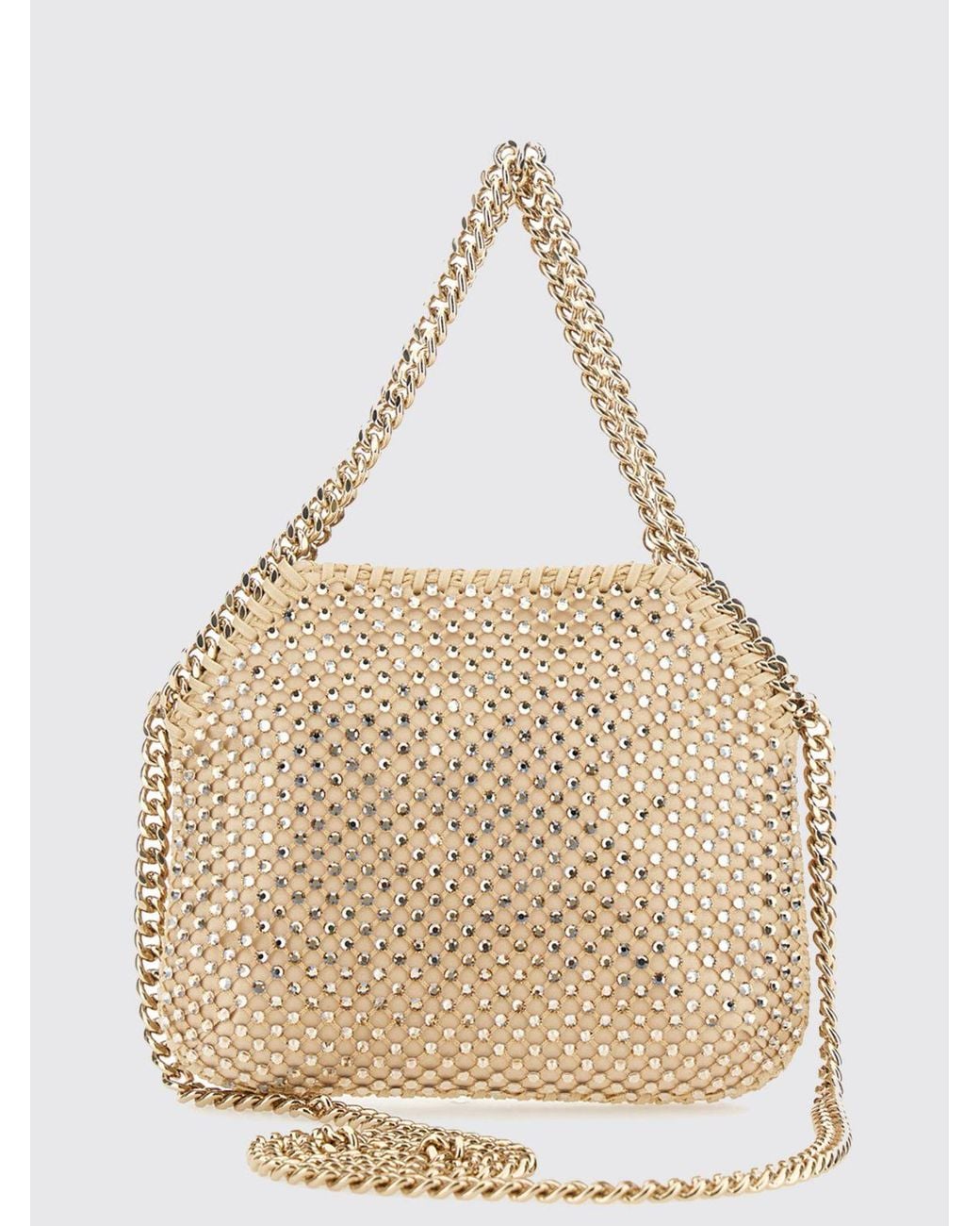 Stella McCartney Natural Falabella Mini Tote Bag Covered