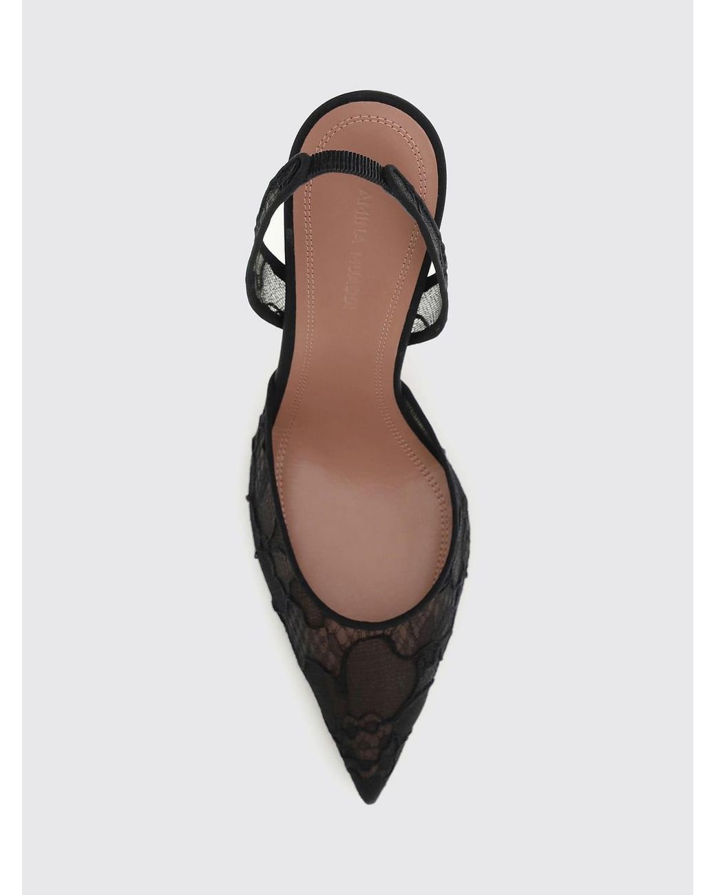 AMINA MUADDI Black Heeled Sandal
