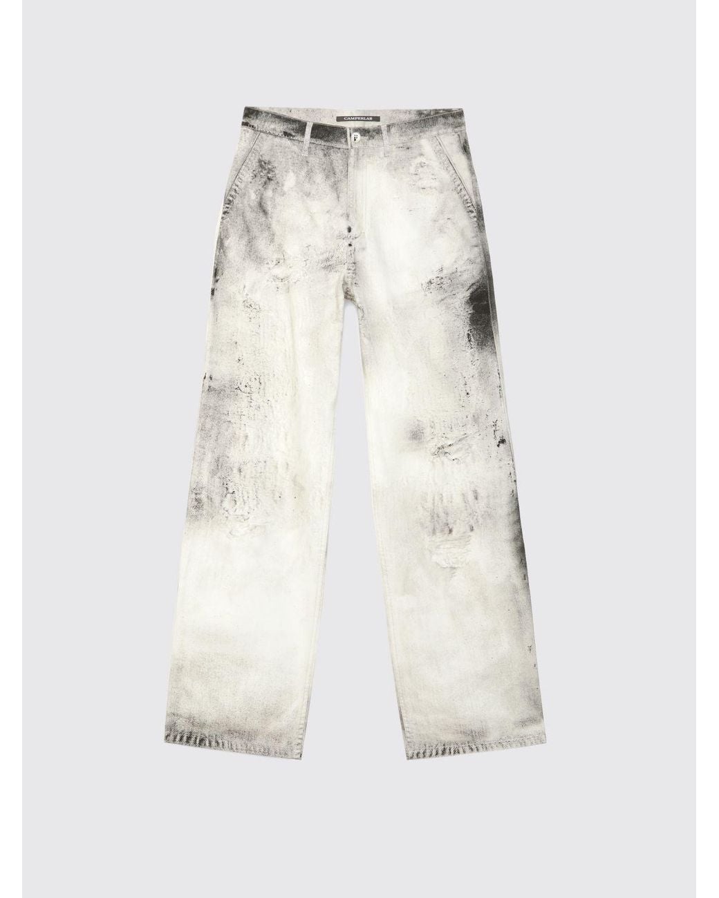 Camper White High-Waisted Wide Leg Jeans