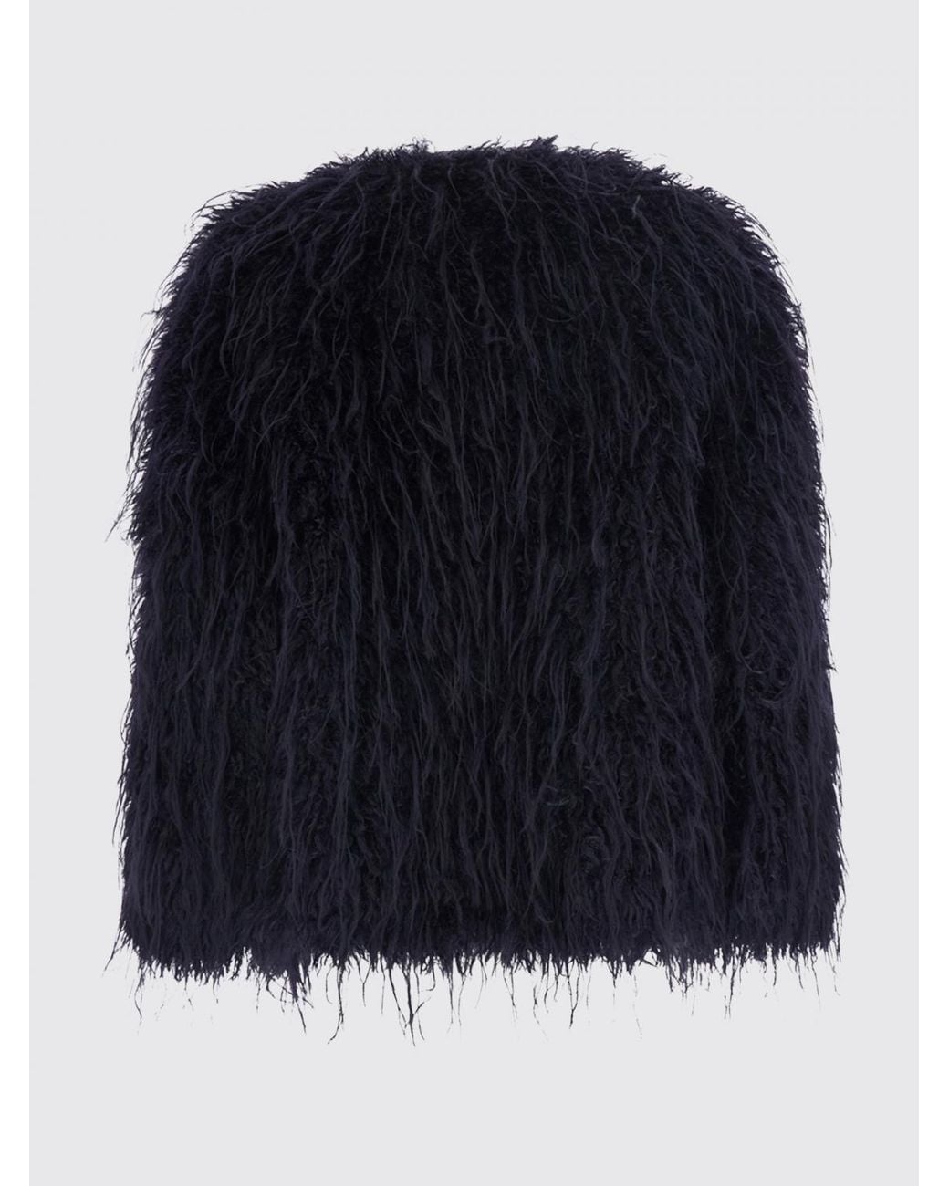 Forte_forte Blue Fur Coat