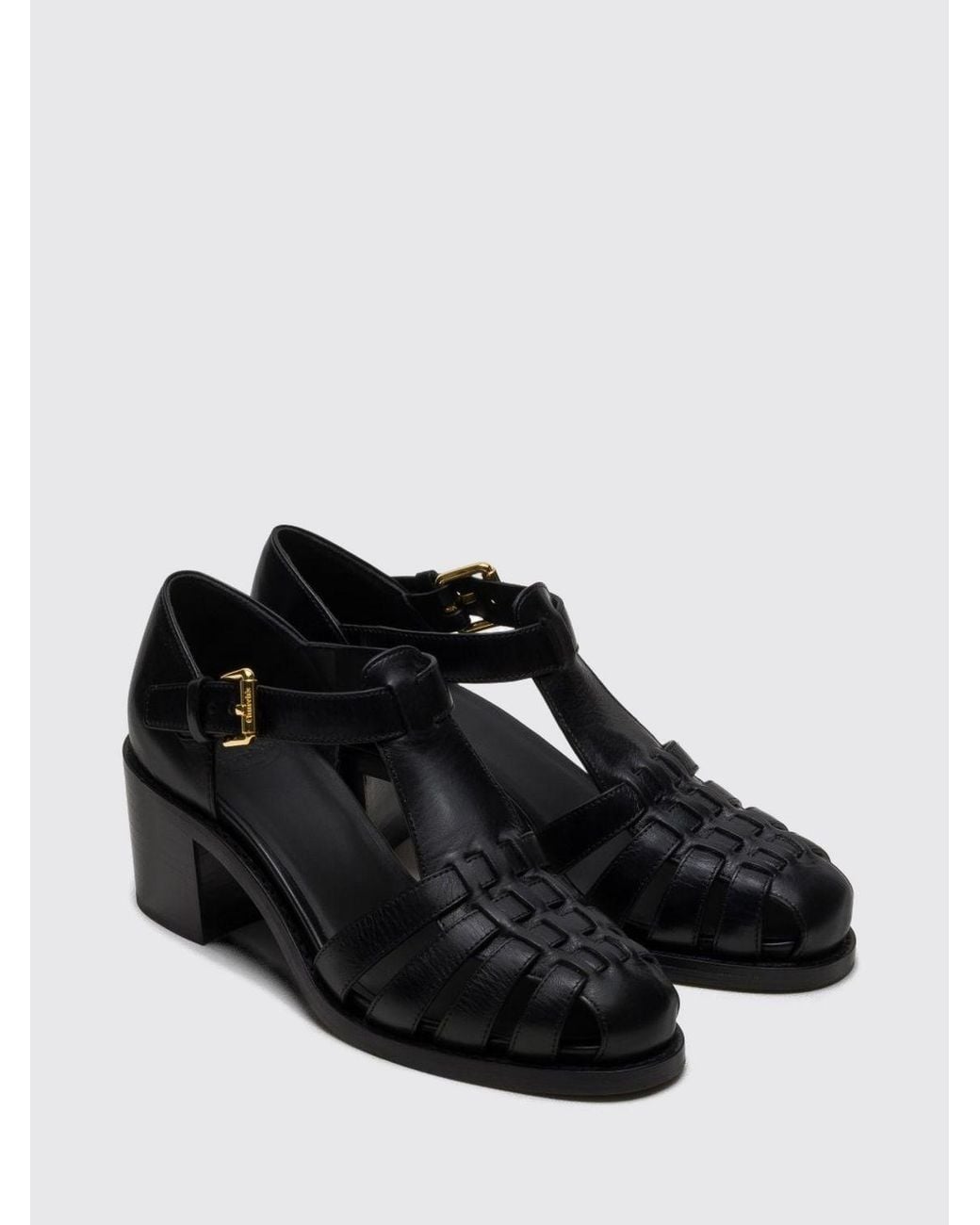 Church's Black Heeled Sandal