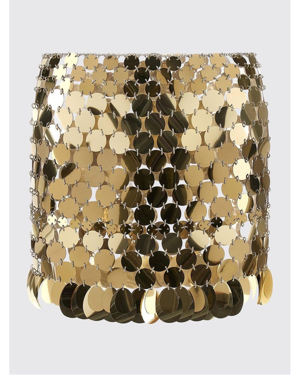 Rabanne Metallic Sequin Mini Skirt