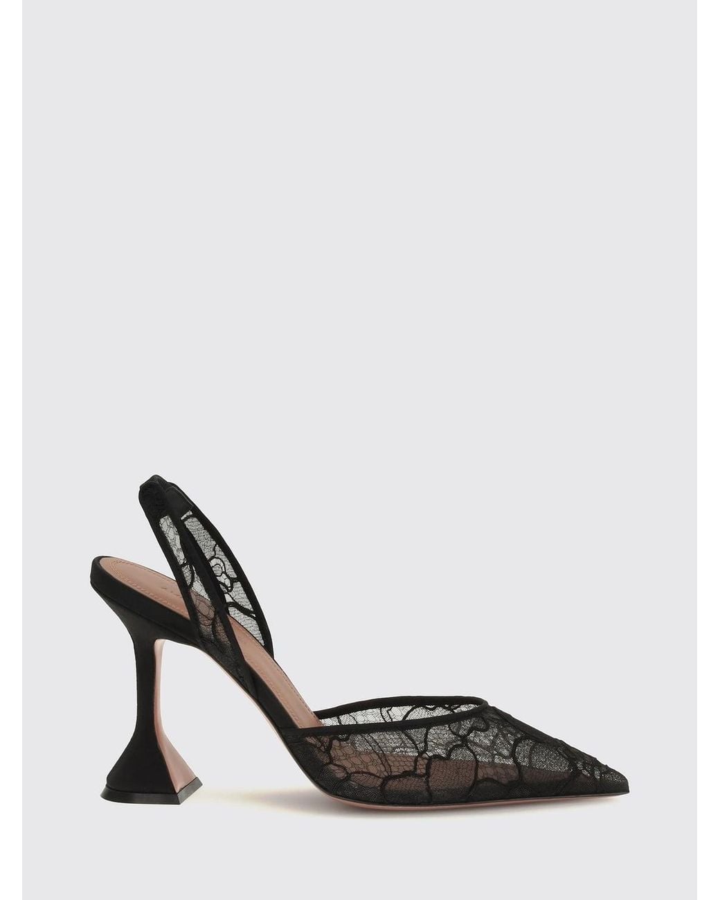 AMINA MUADDI Black Heeled Sandal