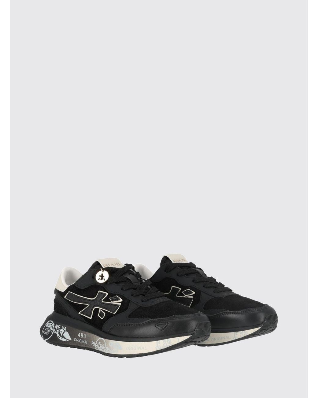 Premiata Black Lauryn Low-Top Sneakers