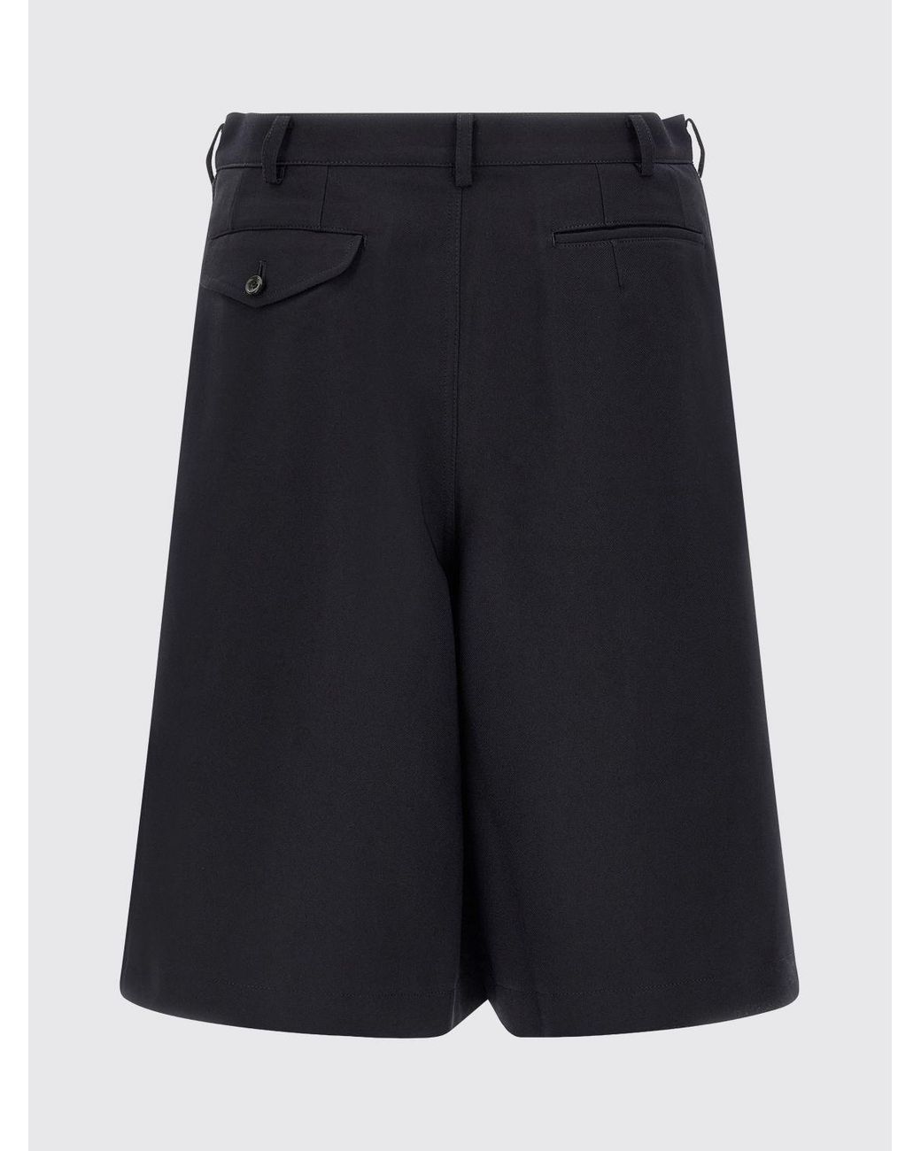 Comme des Garçons Blue Knee-Length Polyester Crêpe Chino Shorts for men