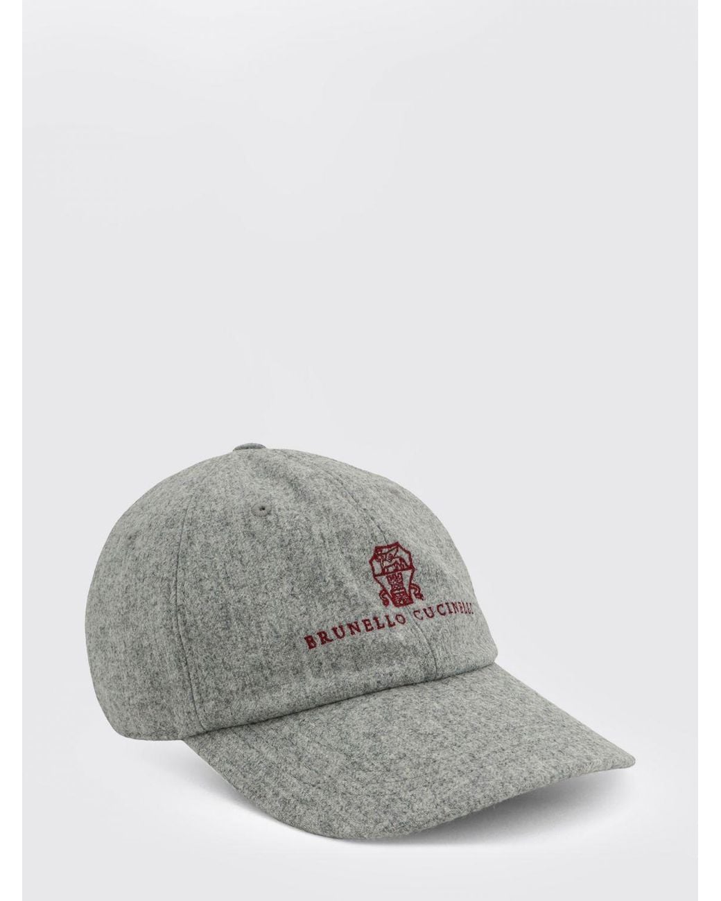 Brunello Cucinelli Gray Hat for men