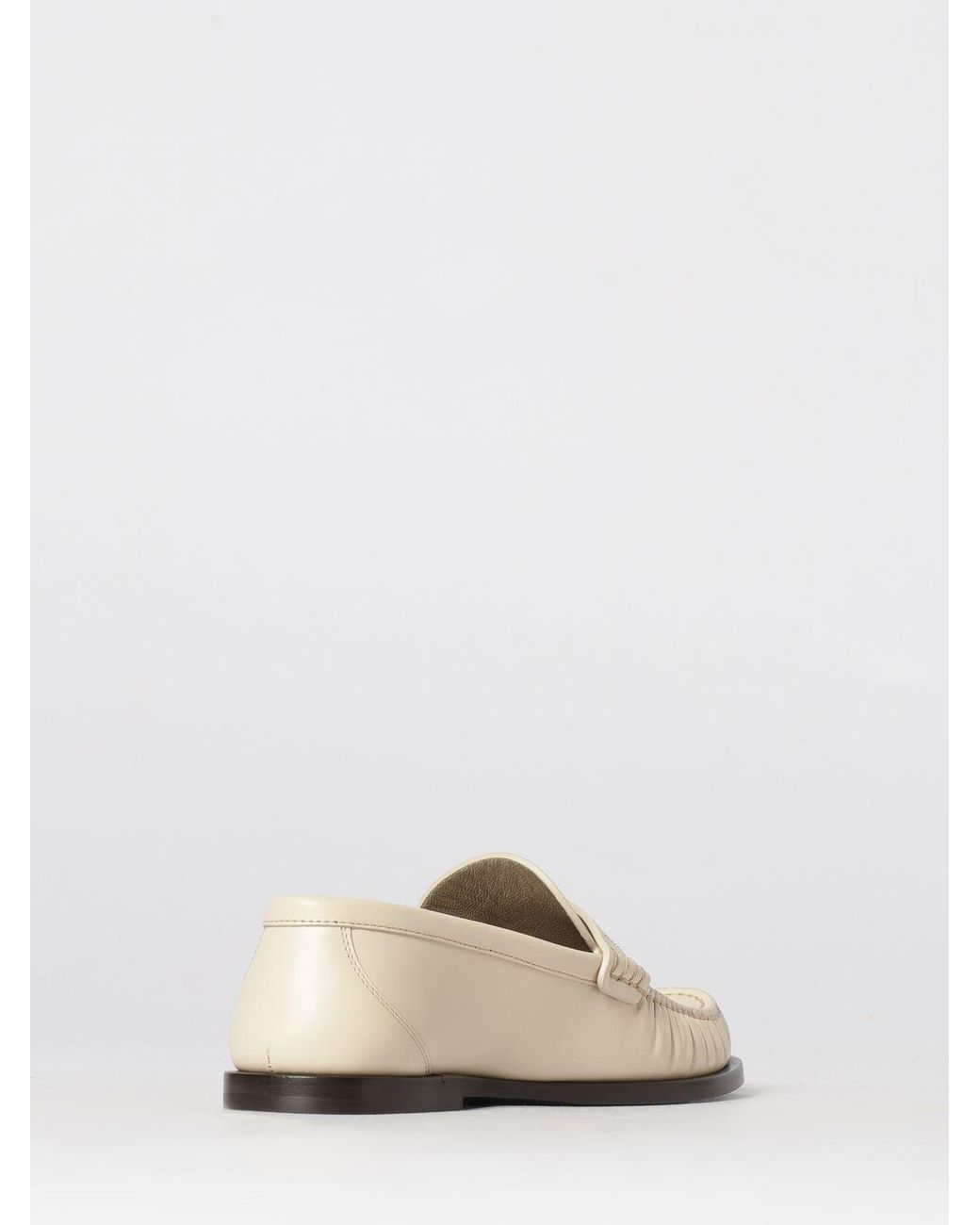 Saint Laurent White Le Loafer Leather Loafers