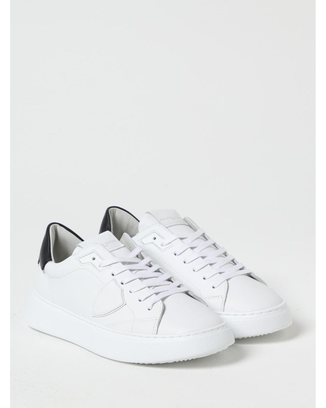 Philippe Model White Temple Leather Sneakers for men