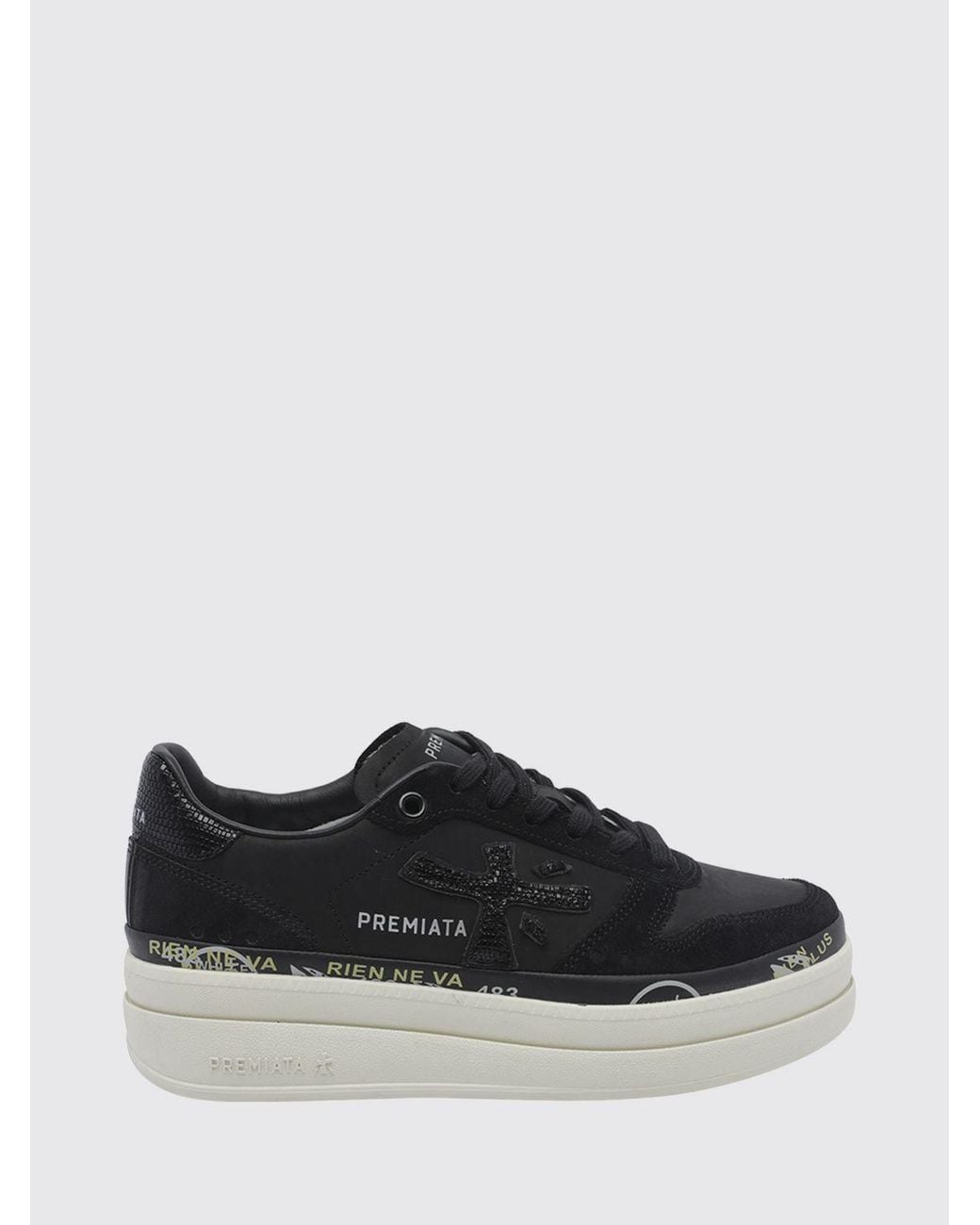 Premiata Black Micol 8567 Sneakers