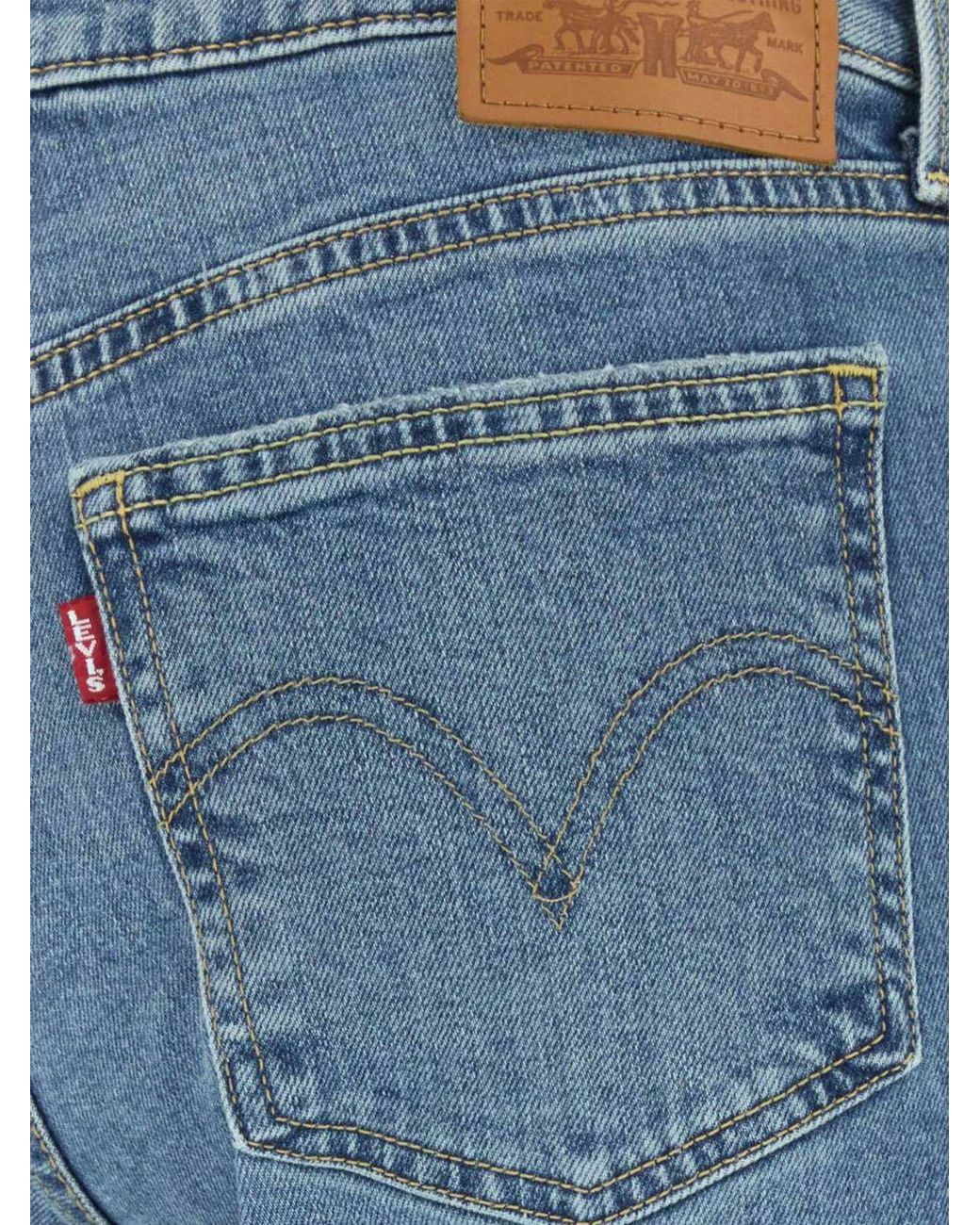 Levi's Blue Mid-Rise Flared Jeans