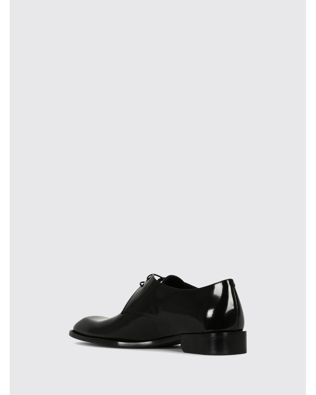 Saint Laurent White Connor Tapered-Toe Brushed Calfskin Derby Shoes for men