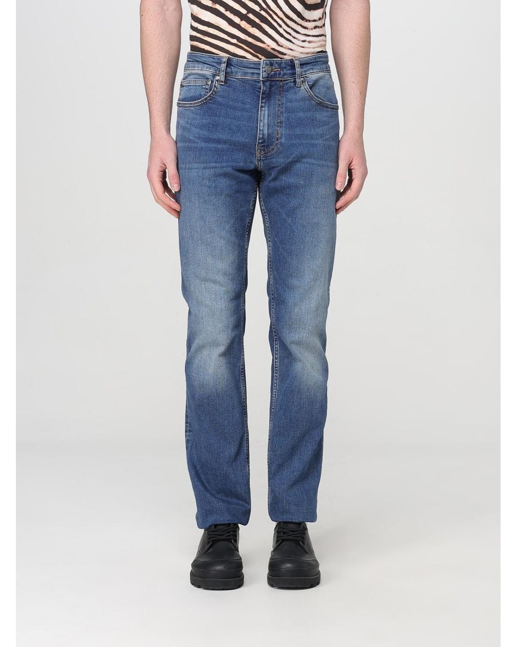Just Cavalli Blue Trousers for men