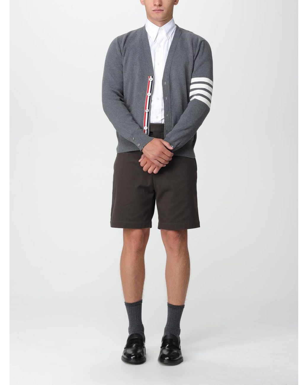 Thom Browne Gray Cardigan for men