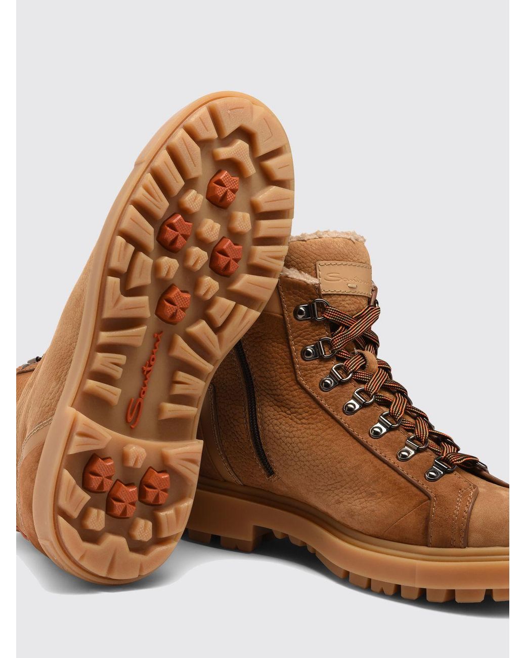 Santoni Stiefeletten Herren in Brown für Herren
