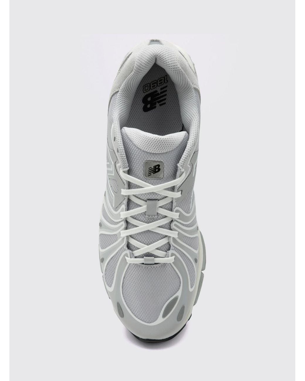 New Balance White Abzorb 1890 Suede And Mesh Sneakers With Applied Logo for men