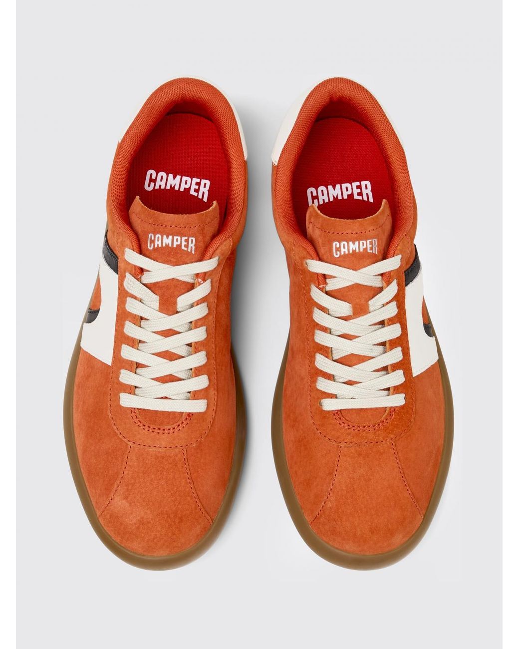 Camper Orange Pelotas Soller Nubuck Sneakers for men