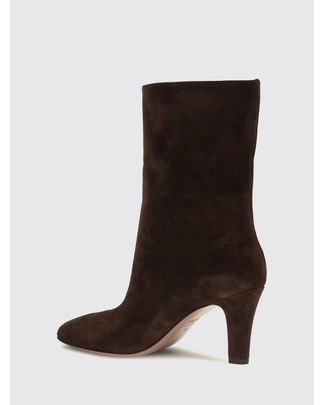 Paris Texas Brown Elsa Suede Knee-High Boots With Stiletto Heel