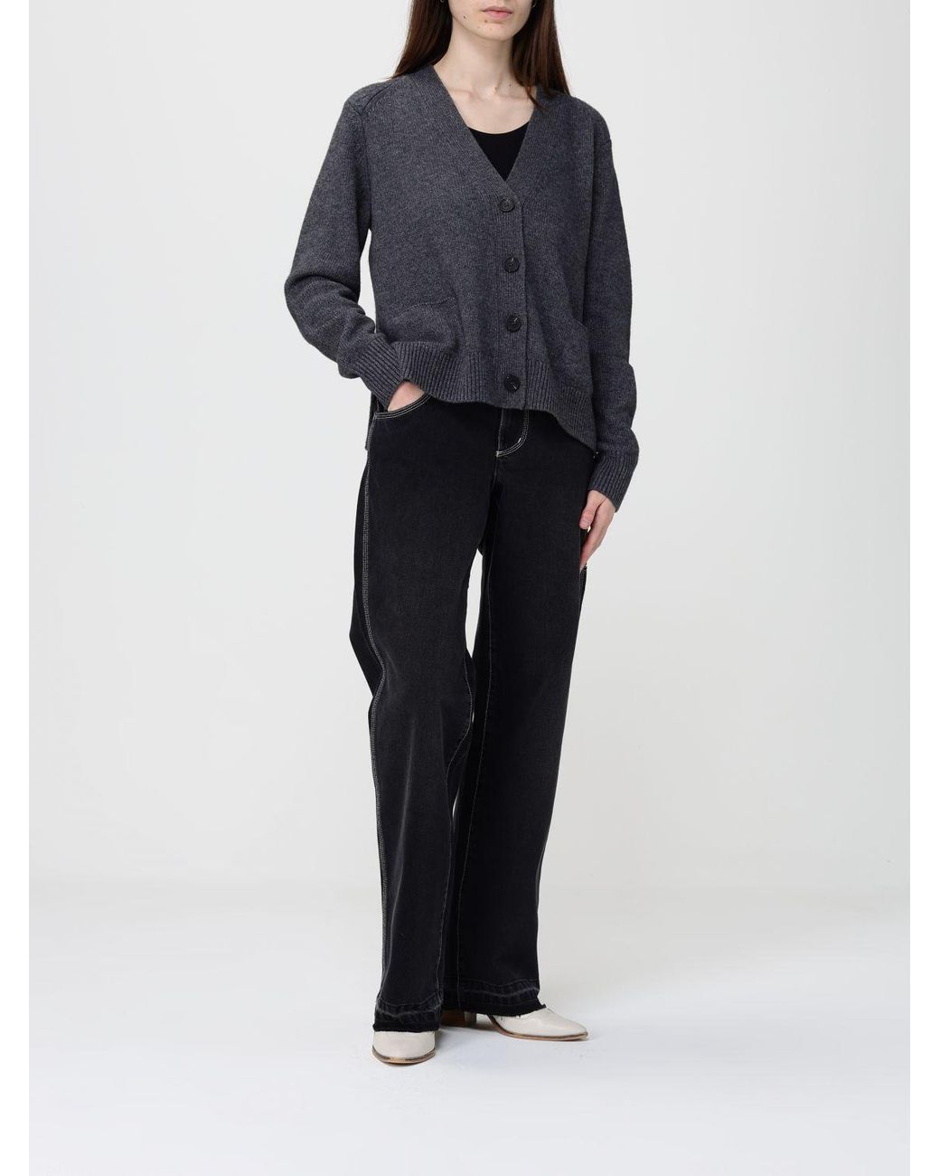 Isabel Marant Blue Wool And Cashmere Cardigan