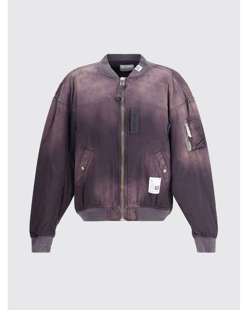 Maison Mihara Yasuhiro Purple Cotton Bomber Jacket for men