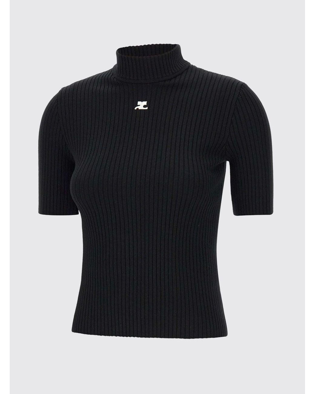 Courreges Black CourrÈ Ges Turtleneck Sweater