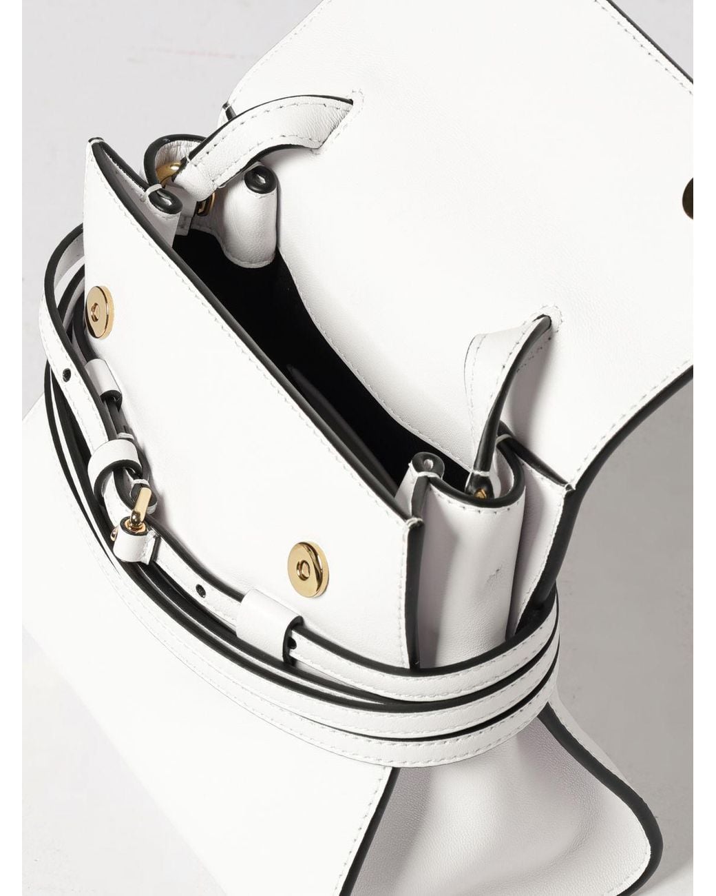 Moschino Couture White Tie Me Leather Bag