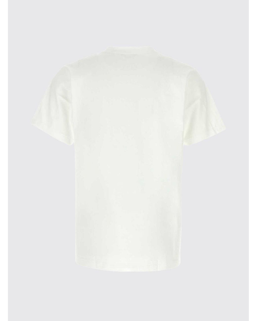 A Bathing Ape White Cotton Jersey T-Shirt With Contrasting Chest Logo for men
